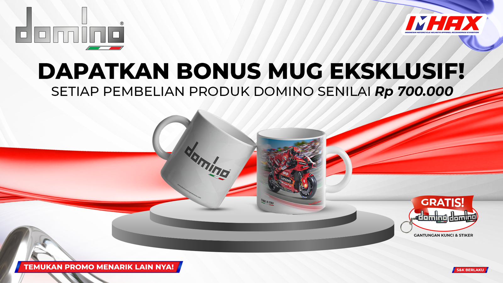 Bonus Mug Domino Eksklusif
