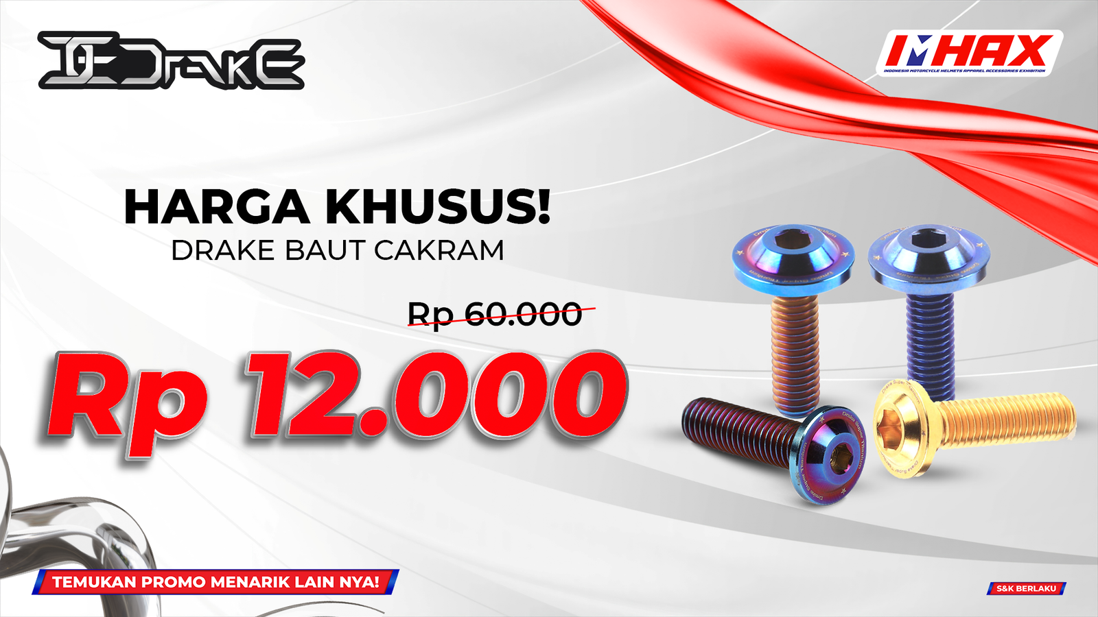 Baut Cakram Rp12.000