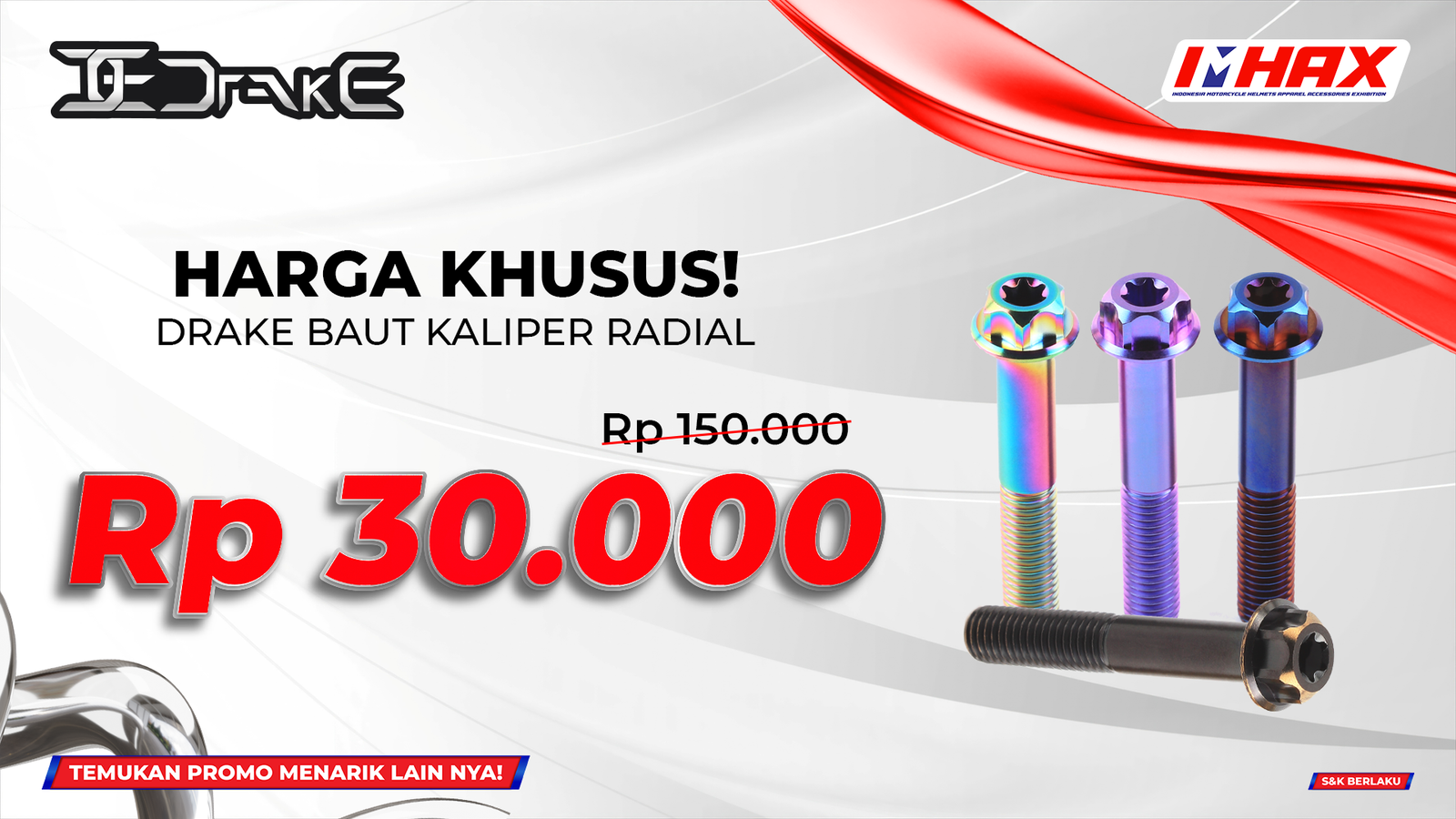 Baut Kaliper Radial Rp30.000