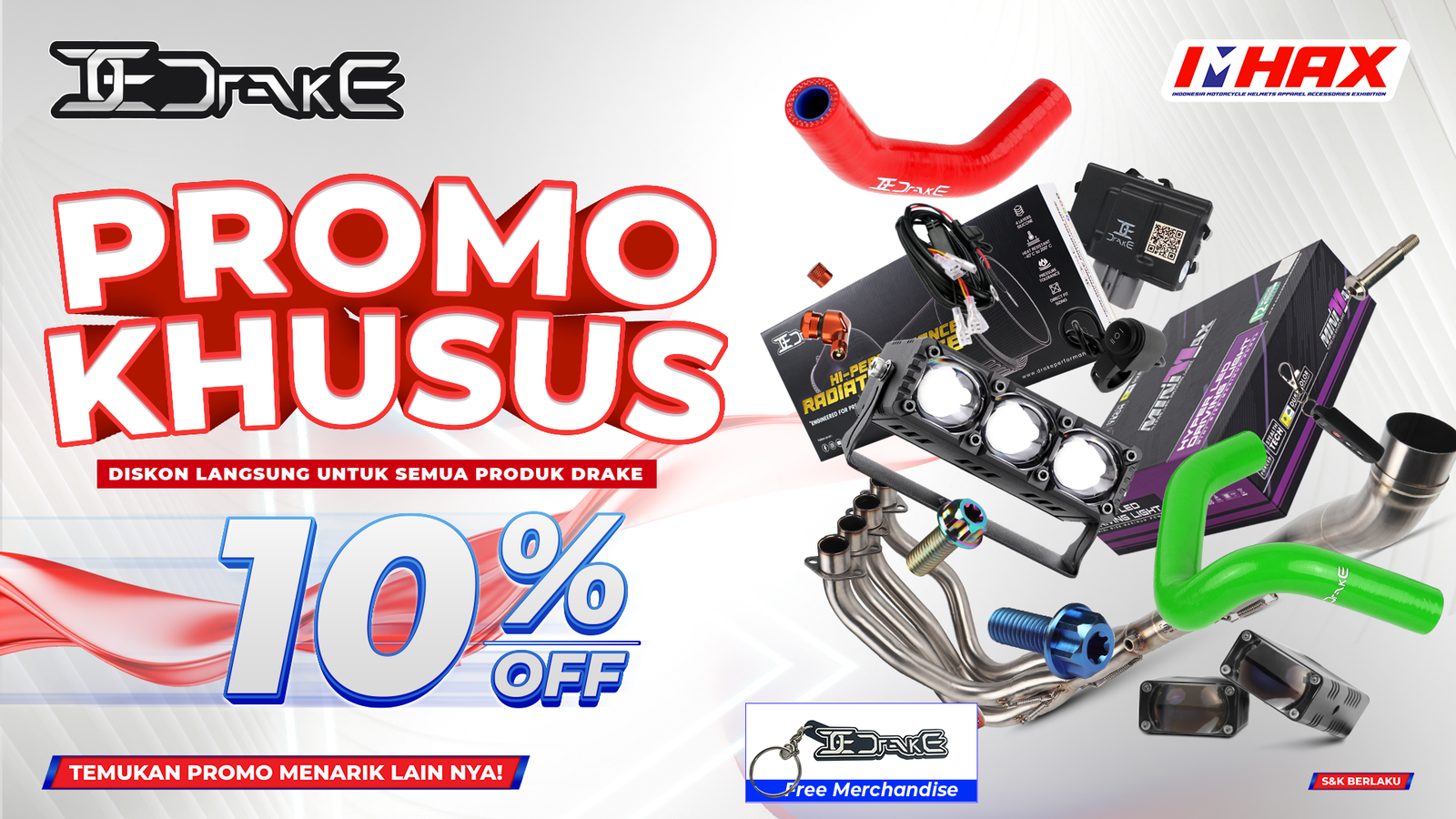 Diskon 10% Semua Produk Drake