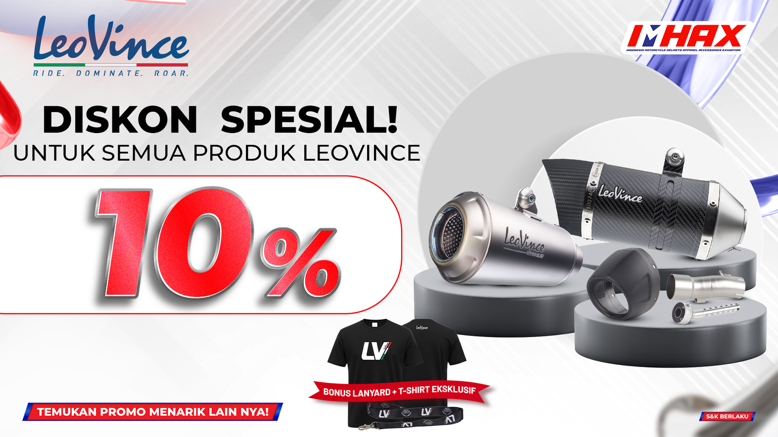 Diskon 10% Semua Produk LeoVince