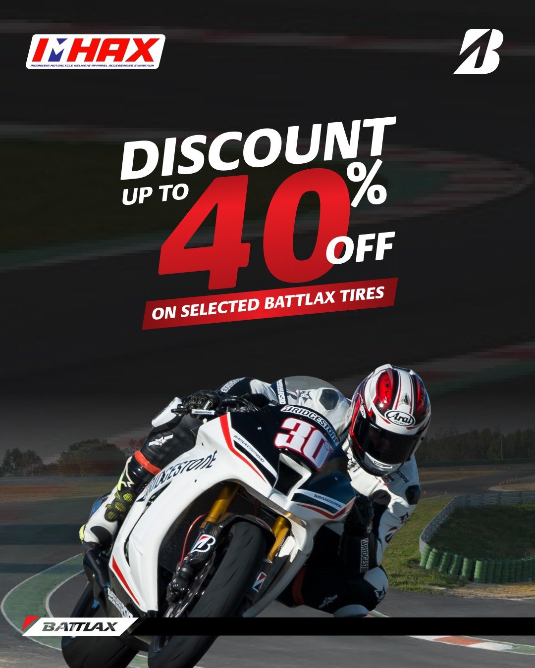 Discount Up To 40% Selected Battlax Tires