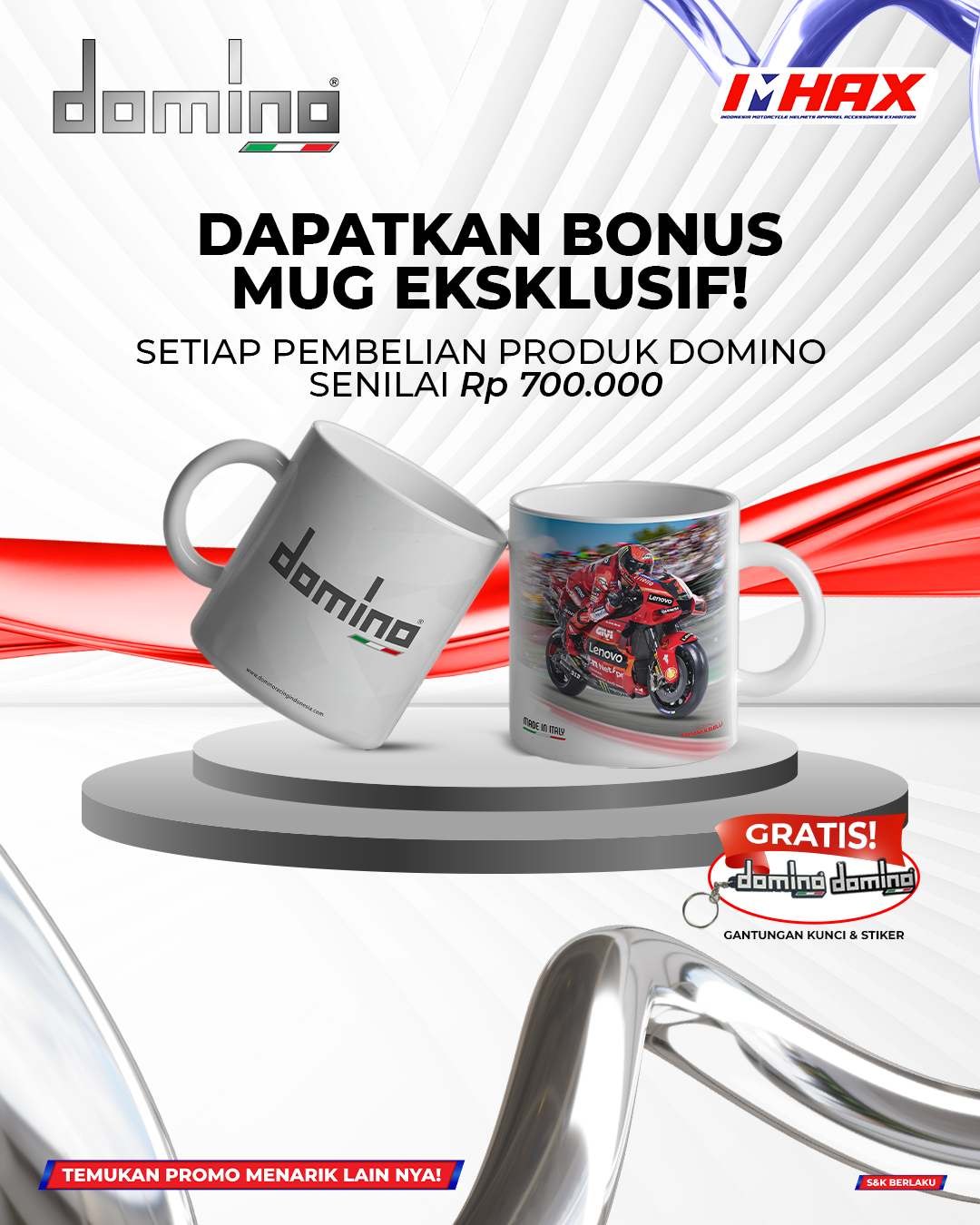 Bonus Mug Domino Eksklusif