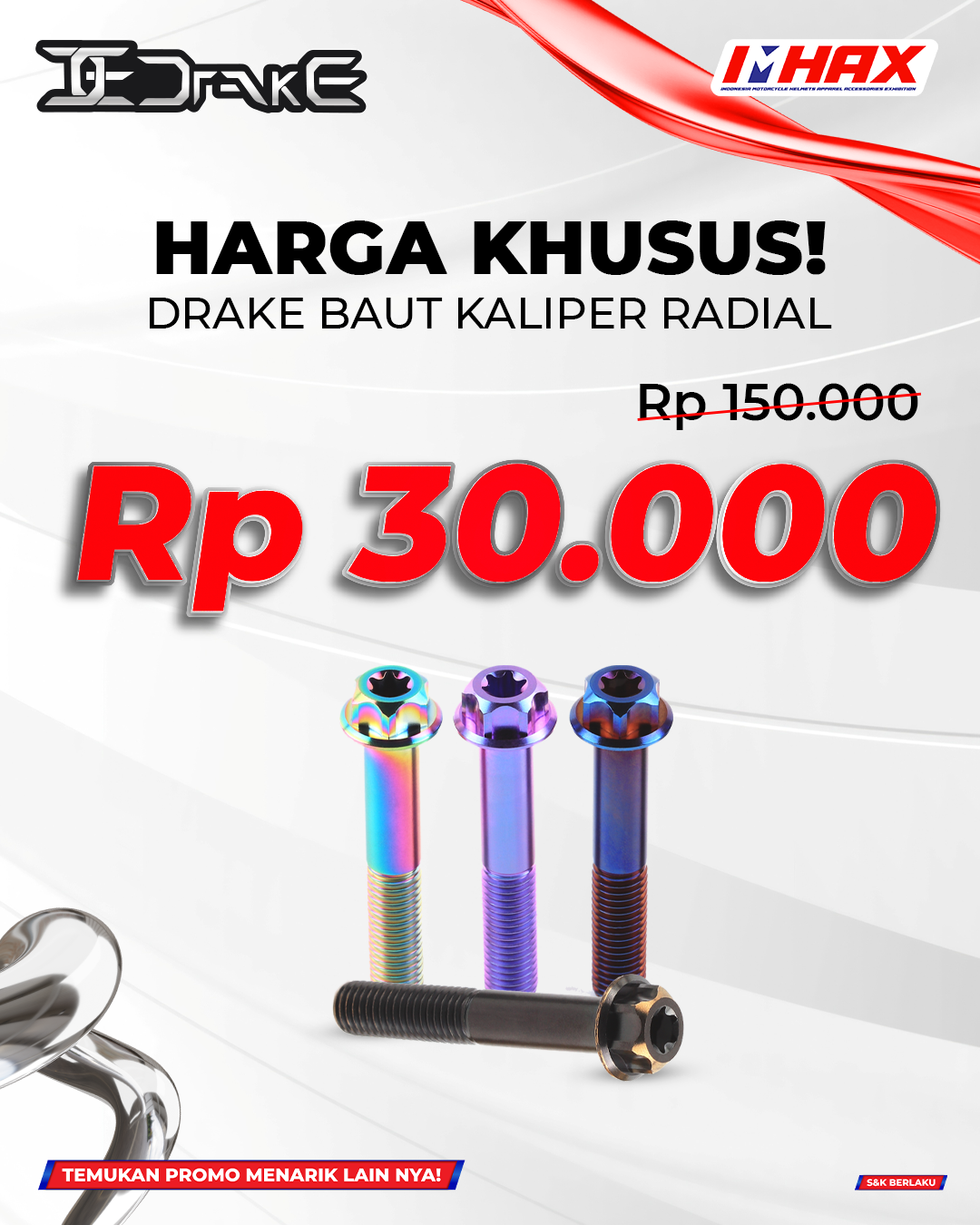 Baut Kaliper Radial Rp30.000
