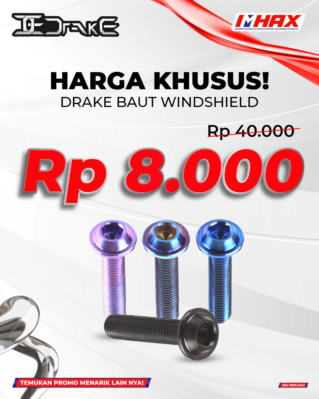 Baut Windshield Rp8.000