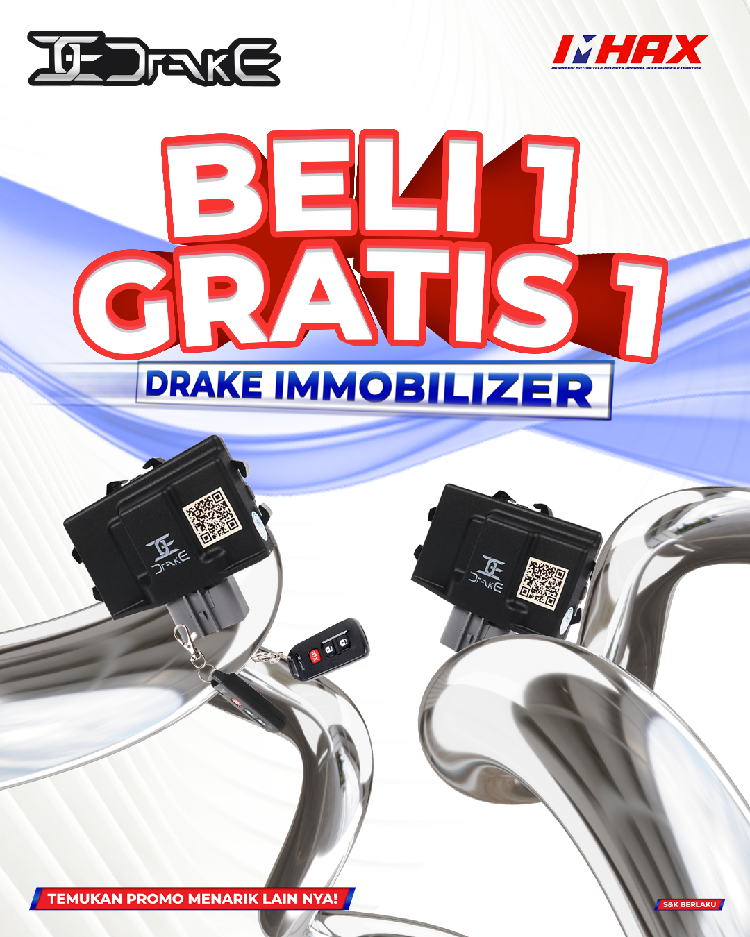 Beli 1 Gratis 1 Drake Immobilizer